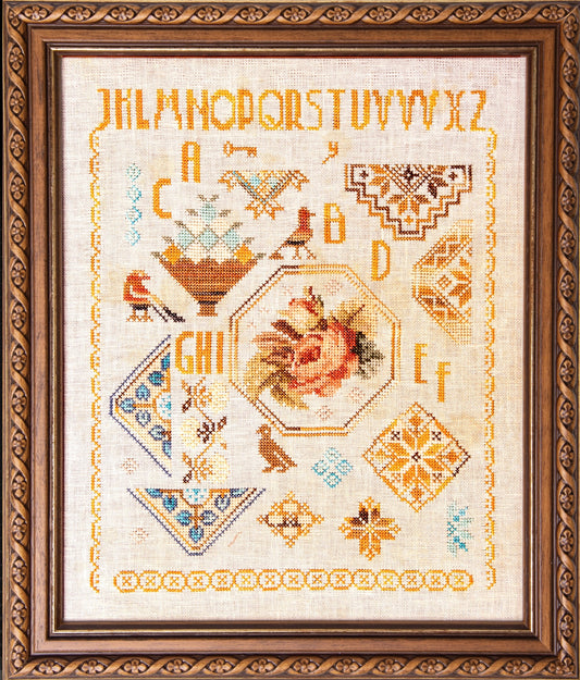 The Robin Quaker - Samplers and Primitives - Cross Stitch Pattern