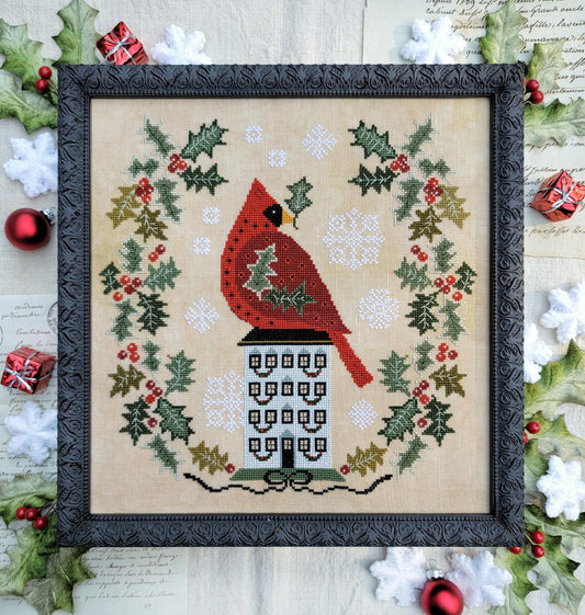 Holly Wreath - Hello From Liz Mathews and Kathy Barrick - Cross Stitch Pattern
