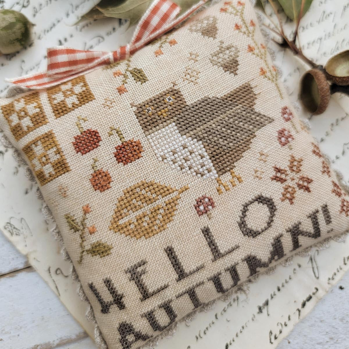 Autumn Trio - With Thy Needle and Thread - Cross Stitch Pattern