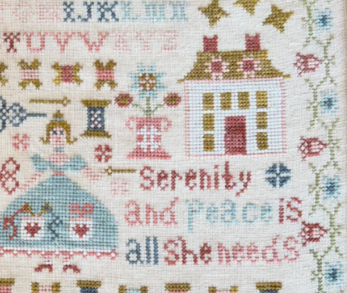 Serenity  - Pansy Patch - Cross Stitch Pattern