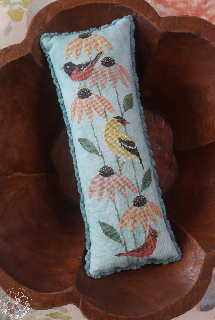 Coneflower Chorus - The Blue Flower - Cross Stitch Pattern