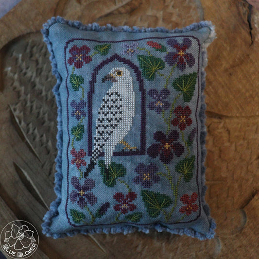 PREORDER Tudor Falcon - The Blue Flower - Cross Stitch Pattern