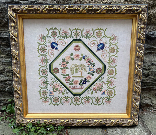 PREORDER M. Seckel - Antique Sampler Reproduction - Jan Hicks Creates - Cross Stitch Pattern