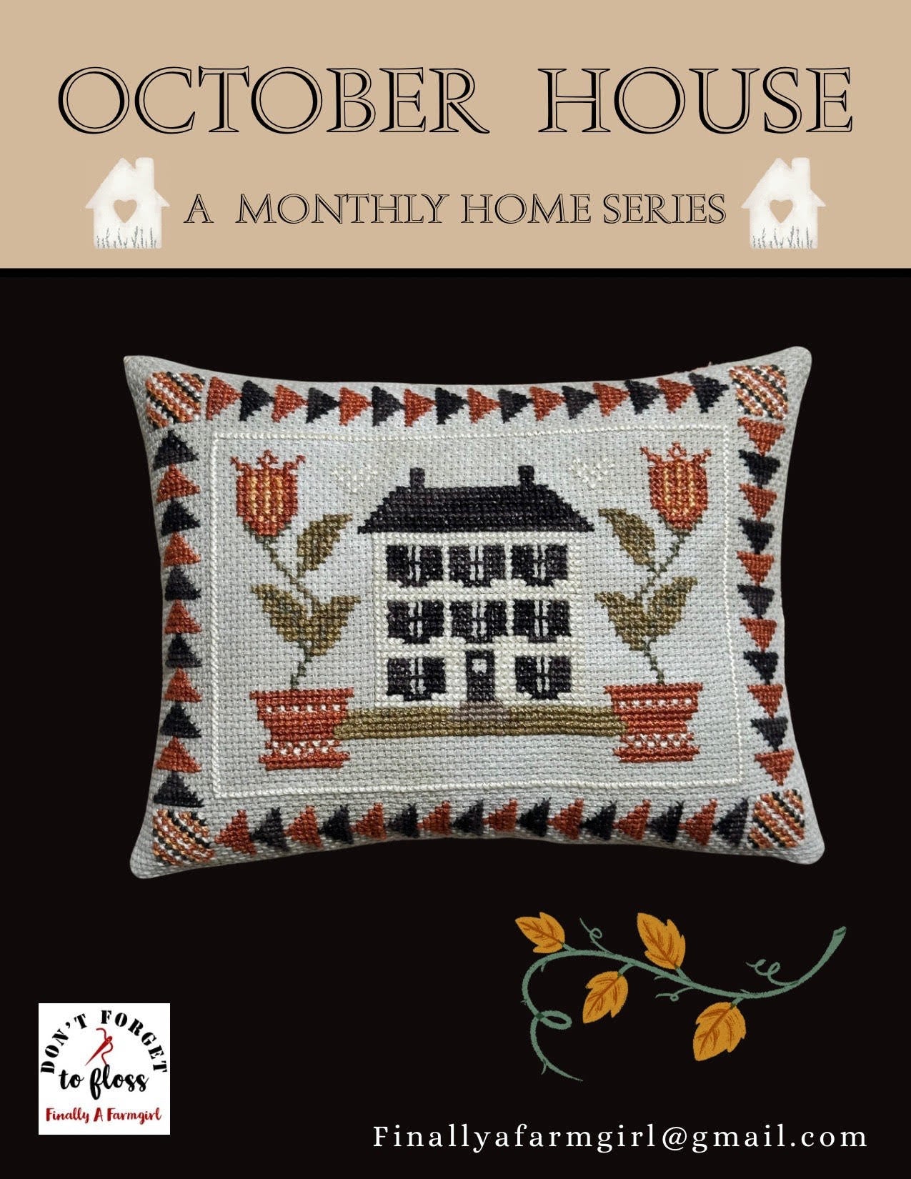 PREORDER October House - Finally a Farmgirl - Cross Stitch Pattern