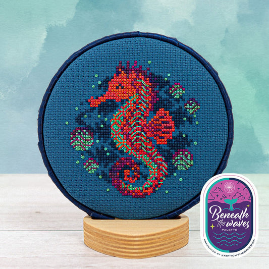 PREORDER Bubble Seahorse - Counting Puddles - Cross Stitch Pattern