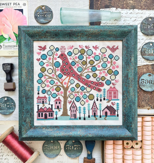 PREORDER Dot the Bird - Kathy Barrick - Cross Stitch Pattern