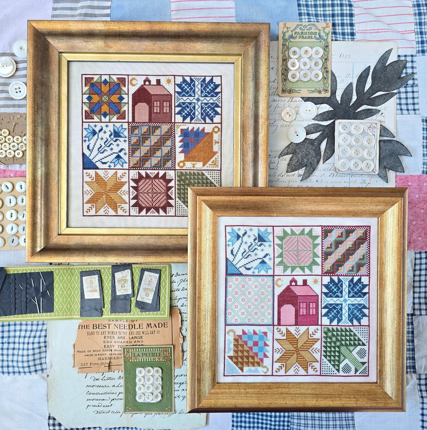 PREORDER Quilt Squares - Kathy Barrick - Cross Stitch Pattern