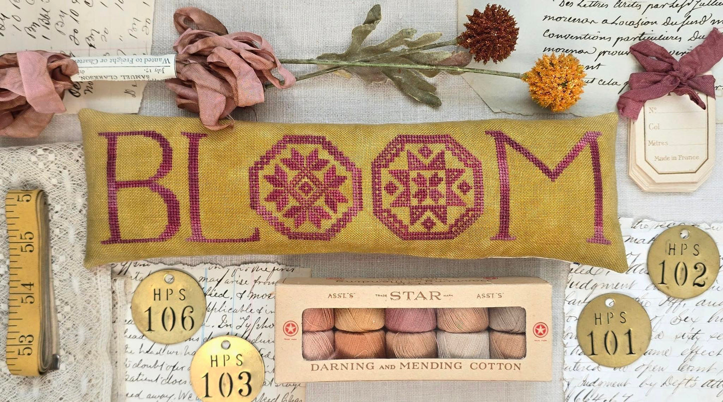 Blooming Quakers - Hello From Liz Mathews - Cross Stitch Pattern