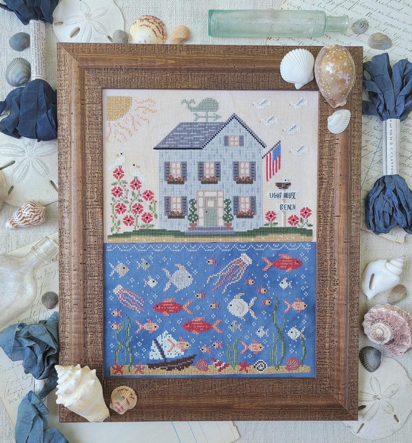 Seaside - Hello From Liz Mathews - Cross Stitch Pattern
