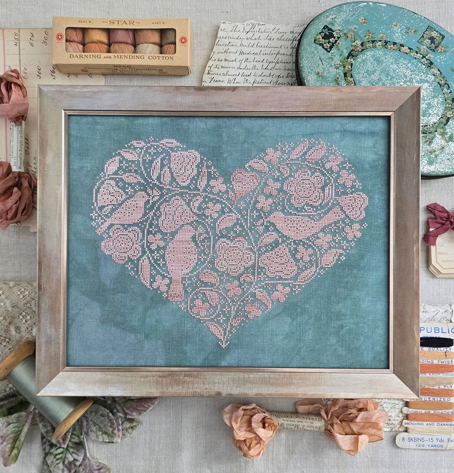 Sweet Heart - Hello From Liz Mathews - Cross Stitch Pattern