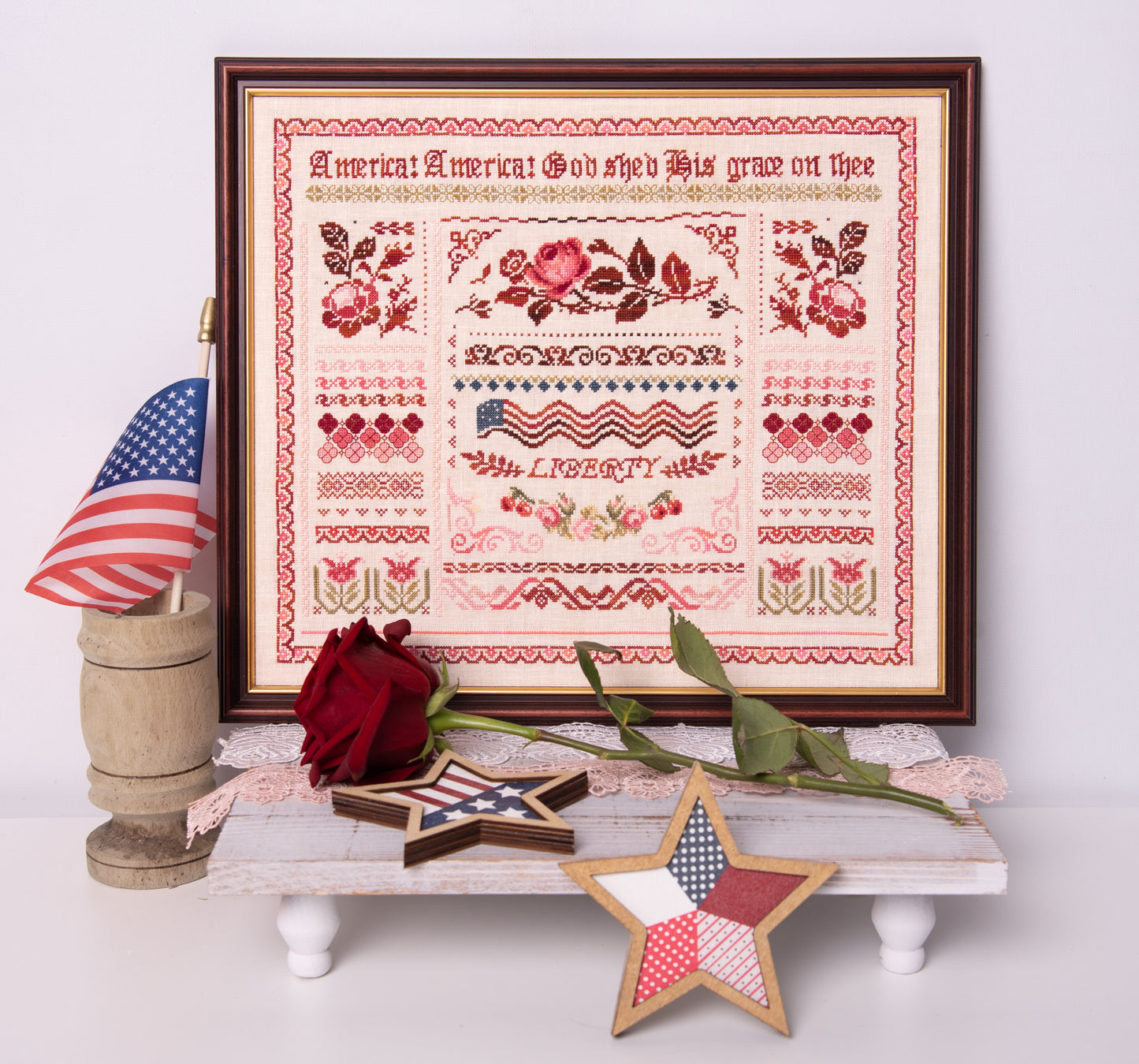 Liberty Band Sampler - Samplers and Primitives - Cross Stitch Pattern