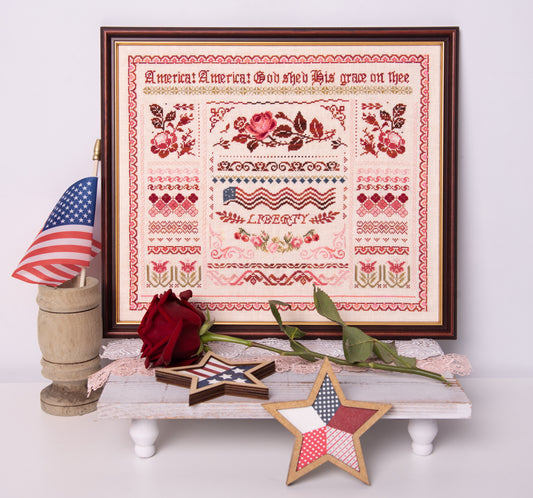 Liberty Band Sampler - Samplers and Primitives - Cross Stitch Pattern