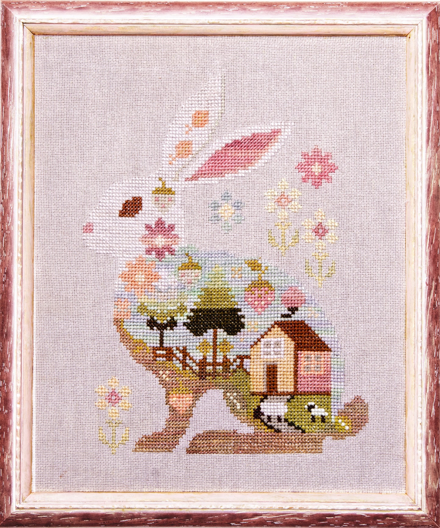 Spring Bunny - Samplers and Primitives - Cross Stitch Pattern