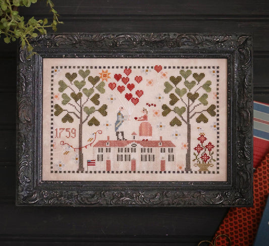 George Loves Martha - Plum Street Samplers -  Cross Stitch Pattern