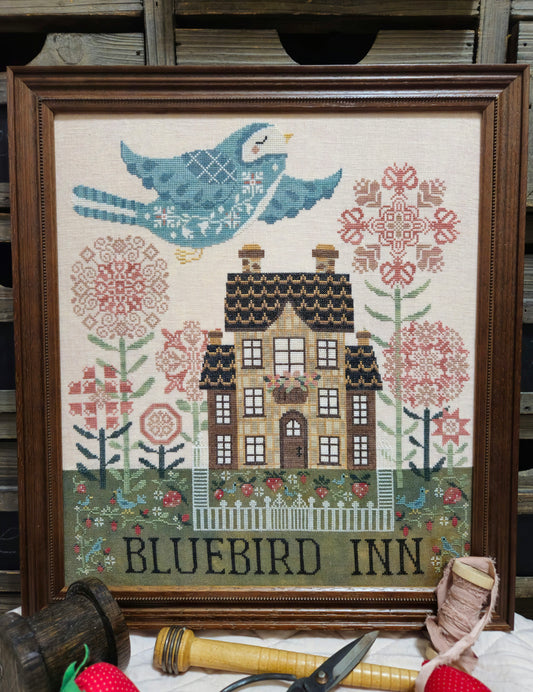 Bluebird Inn - Quaint Rose Needle Arts -  Cross Stitch Pattern