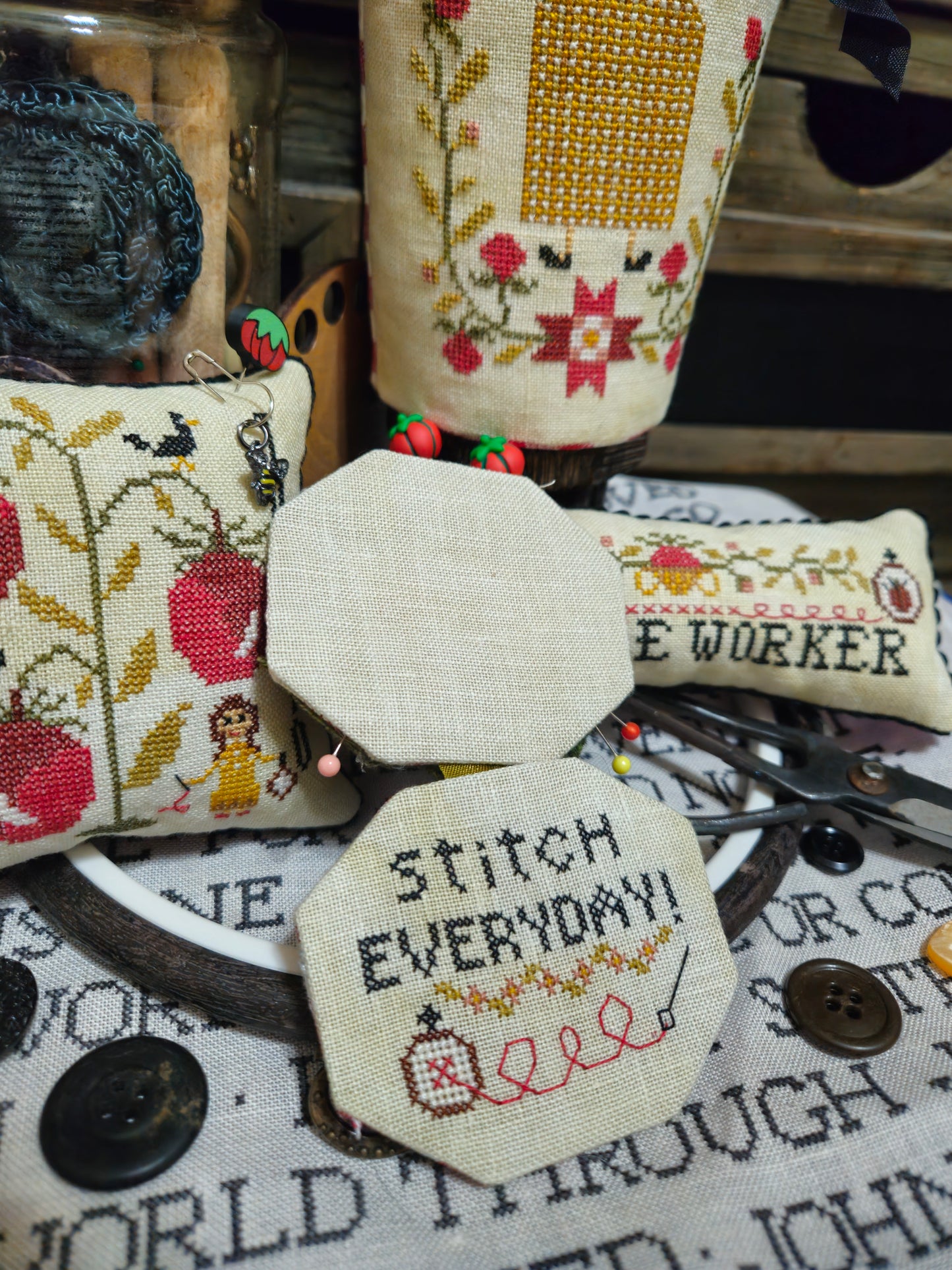 Needle Thieves - Quaint Rose Needle Arts -  Cross Stitch Pattern
