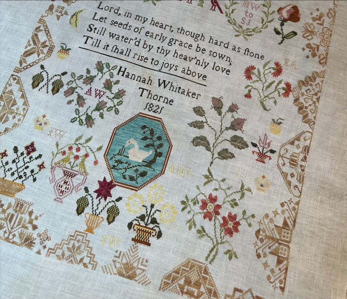 Hannah Whitaker Thorne 1821 The Antique - Cross Stitch Antiques -  Cross Stitch Pattern