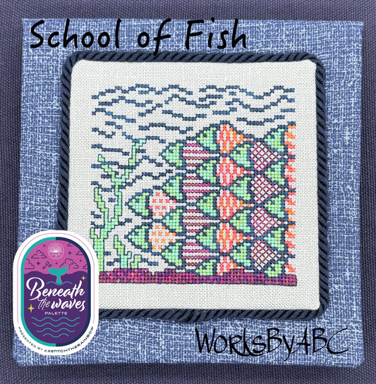 School of Fish - Works by ABC - Cross Stitch Pattern