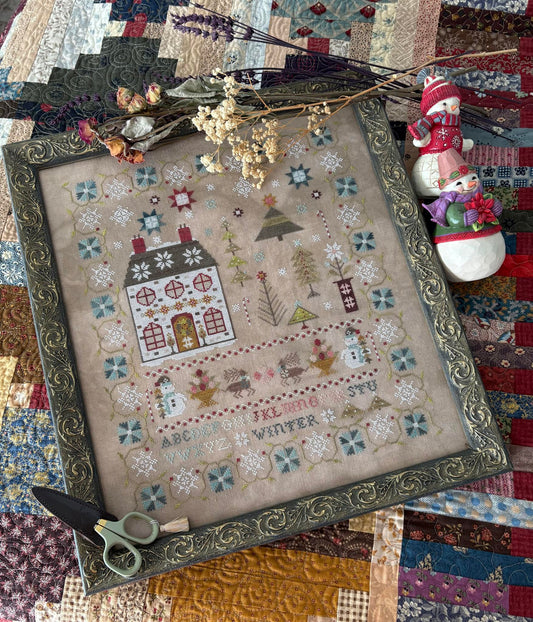 PREORDER Enchanted Winter Sampler - Pansy Patch - Cross Stitch Pattern