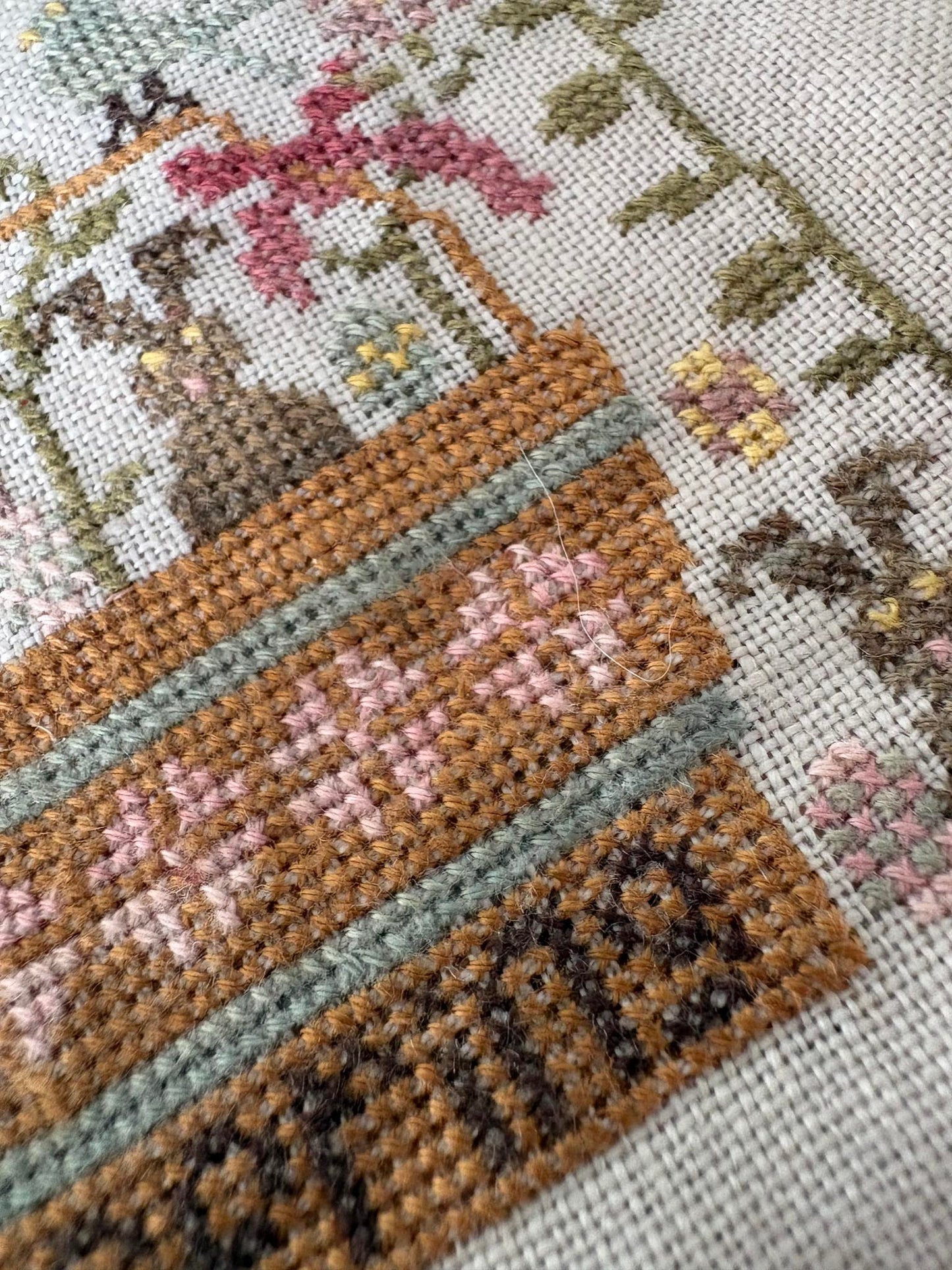 Chocolate Bunnies Needle Book - Pansy Patch - Cross Stitch Pattern