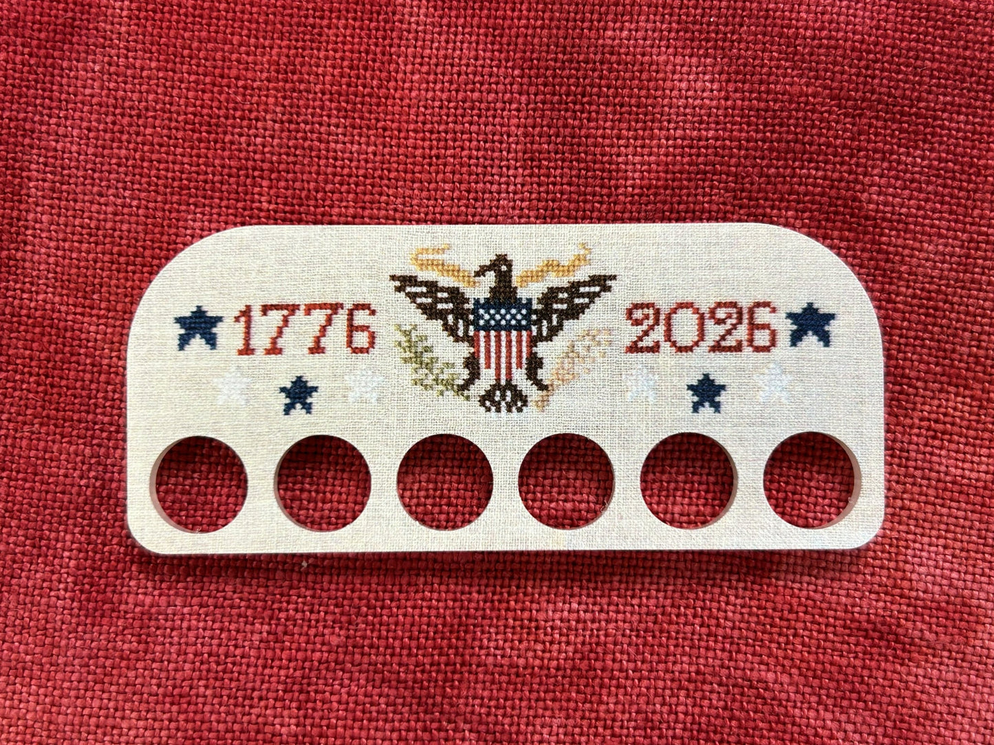 PREORDER Patriotic Thread Keep - Mindful Needle, Needlecraft Patterns, The Crafty Grimalkin - A Cross Stitch Store