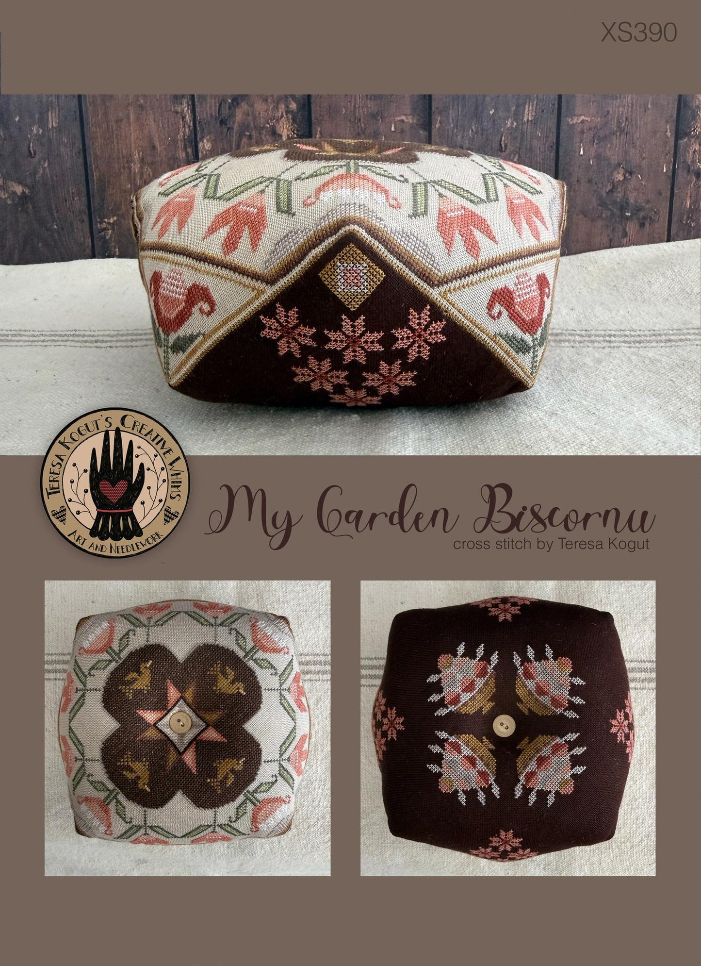 My Garden Biscornu - Teresa Kogut - Cross Stitch Pattern