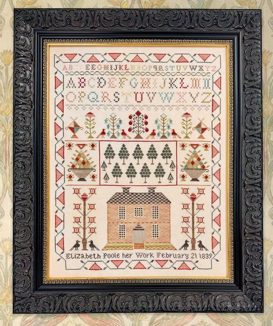 Elizabeth Poole 1839 - Fox and Rabbit - Cross Stitch Pattern