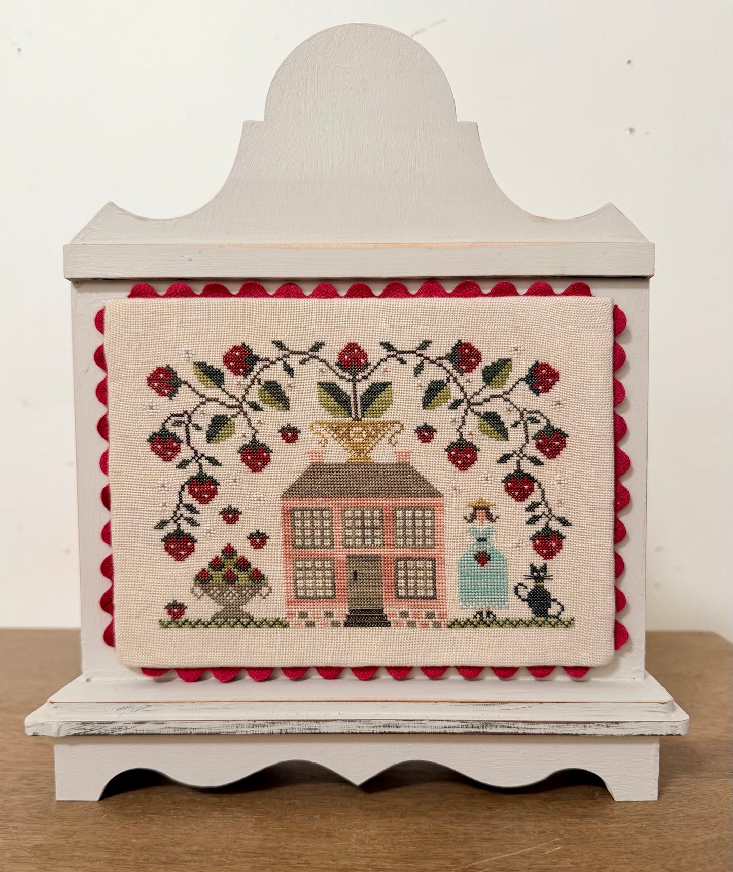 A Gathering of Strawberries - Fox and Rabbit - Cross Stitch Pattern