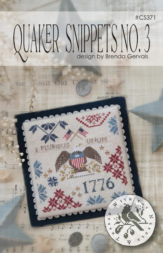 Quaker Snippets No. 3﻿ - With Thy Needle and Thread - Cross Stitch Pattern