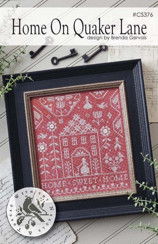 Home on Quaker Lane - With Thy Needle and Thread - Cross Stitch Pattern