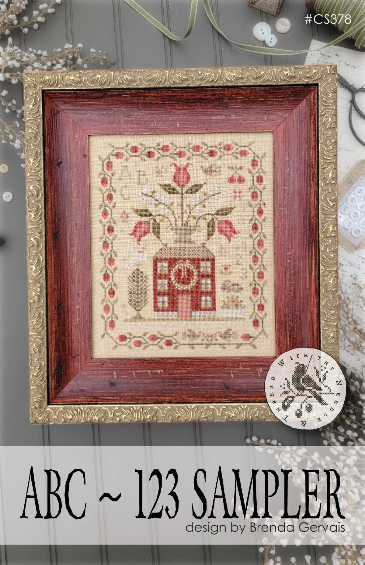 ABC - 123 Sampler - With Thy Needle and Thread - Cross Stitch Pattern