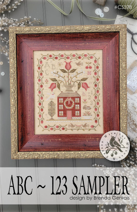ABC - 123 Sampler - With Thy Needle and Thread - Cross Stitch Pattern