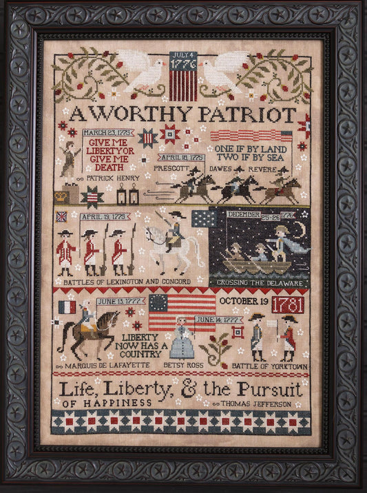 A Worthy Patriot - Plum Street Samplers - Cross Stitch Pattern
