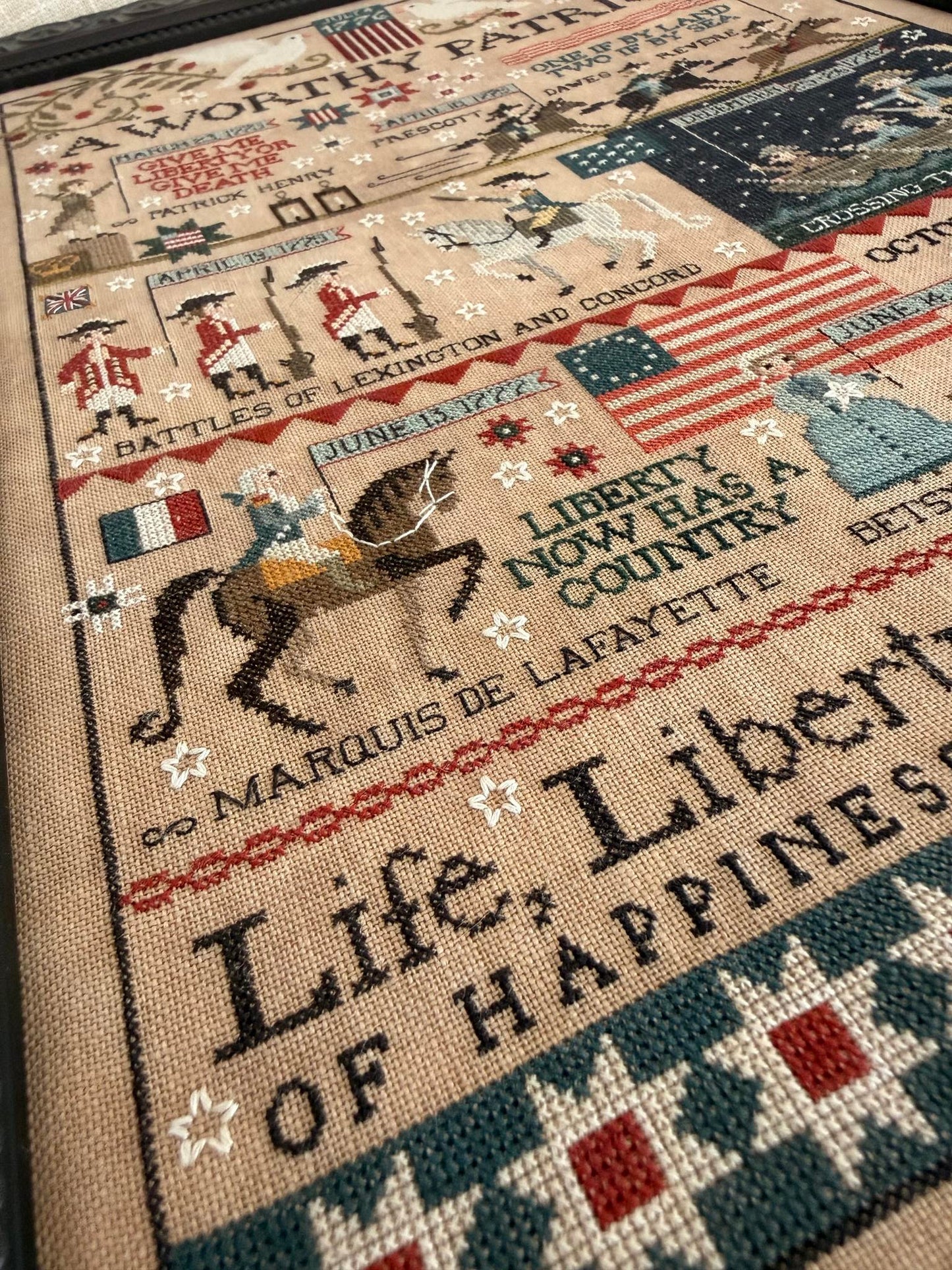A Worthy Patriot - Plum Street Samplers - Cross Stitch Pattern