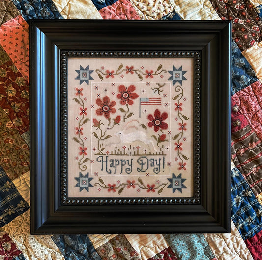 Happy Day - Plum Street Samplers - Cross Stitch Pattern