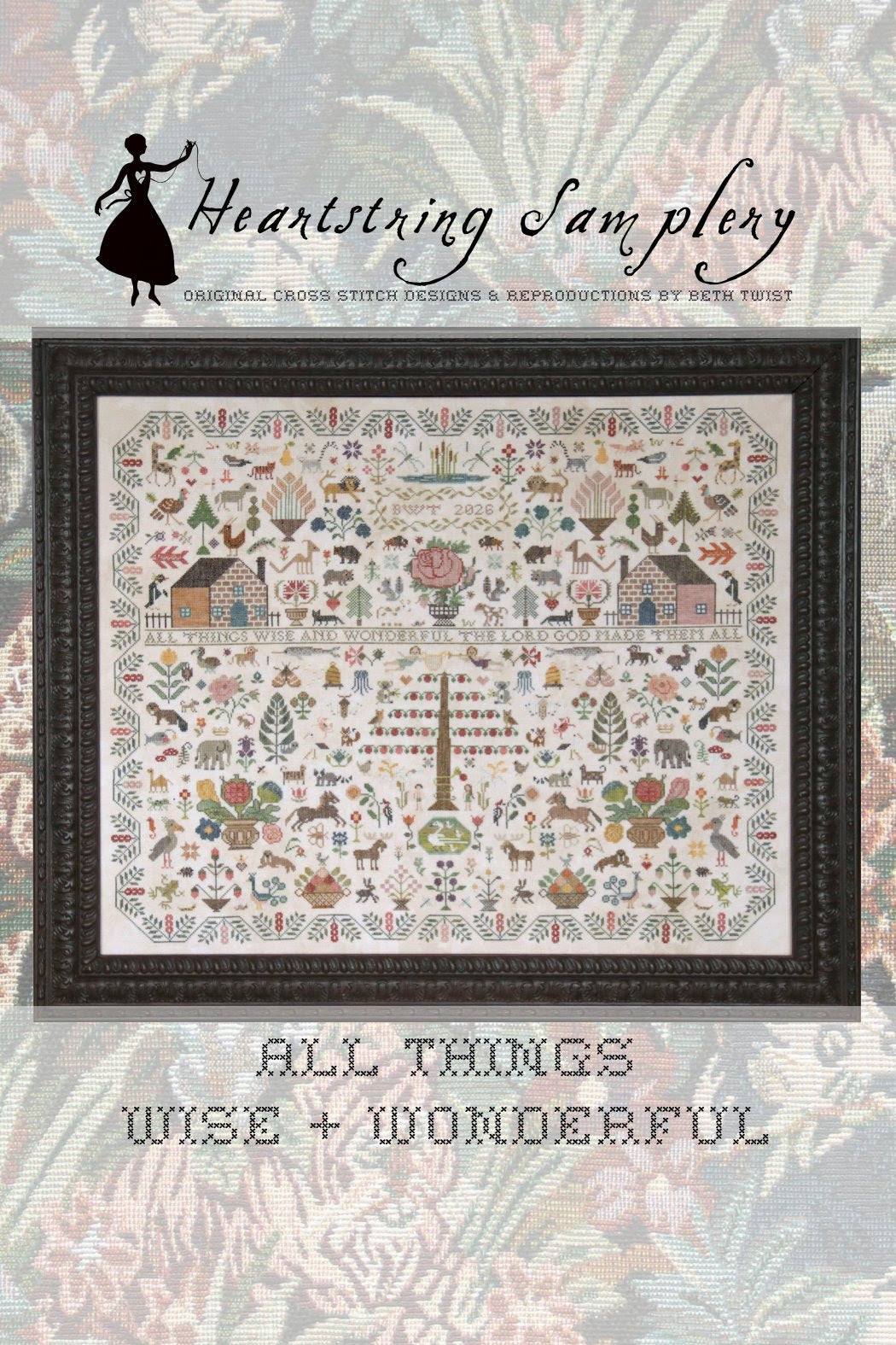PREORDER All Things Wise + Wonderful - Heartstring Samplery - Cross Stitch Pattern