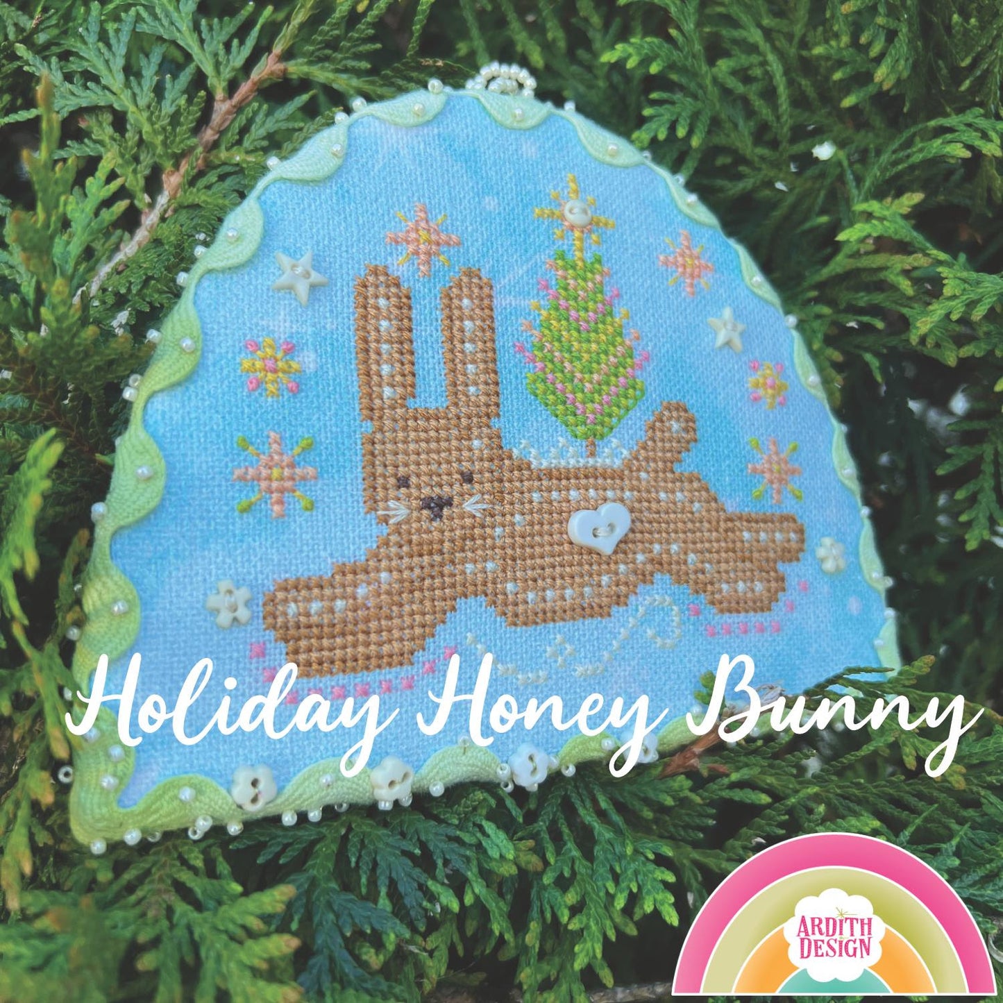 Holiday Honey Bunny - Ardith Design - Cross Stitch Pattern