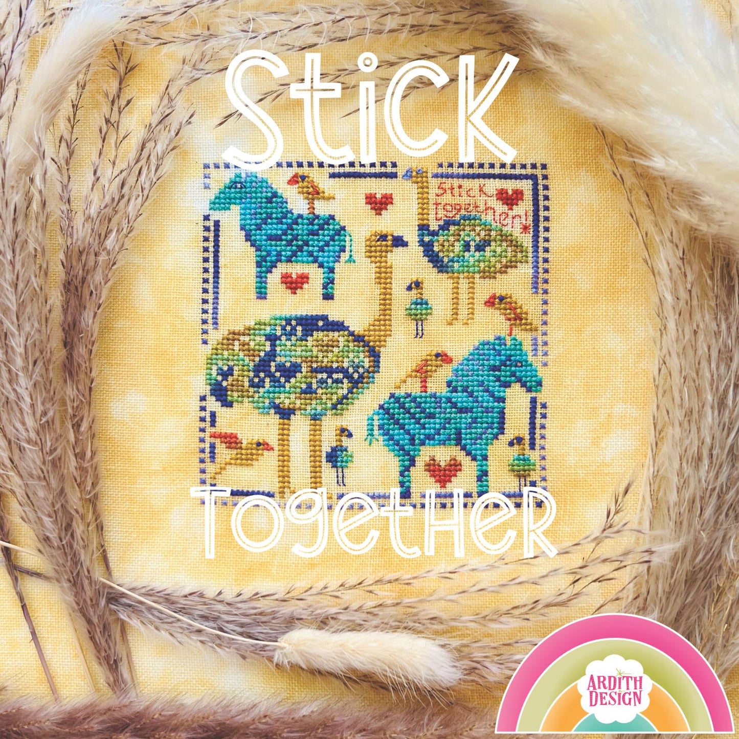 Stick Together - Ardith Design - Cross Stitch Pattern
