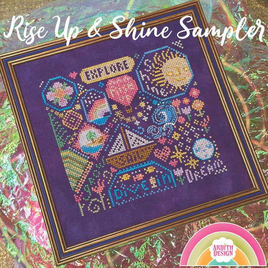 Rise Up and Shine Sampler - Ardith Design - Cross Stitch Pattern