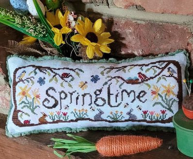 PREORDER Springtime Cushion - Crowsfeetstitching - Cross Stitch Pattern