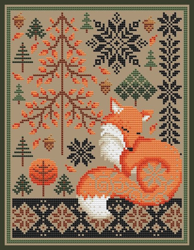 Autumn Fox - Shannon Christine - Cross Stitch Pattern