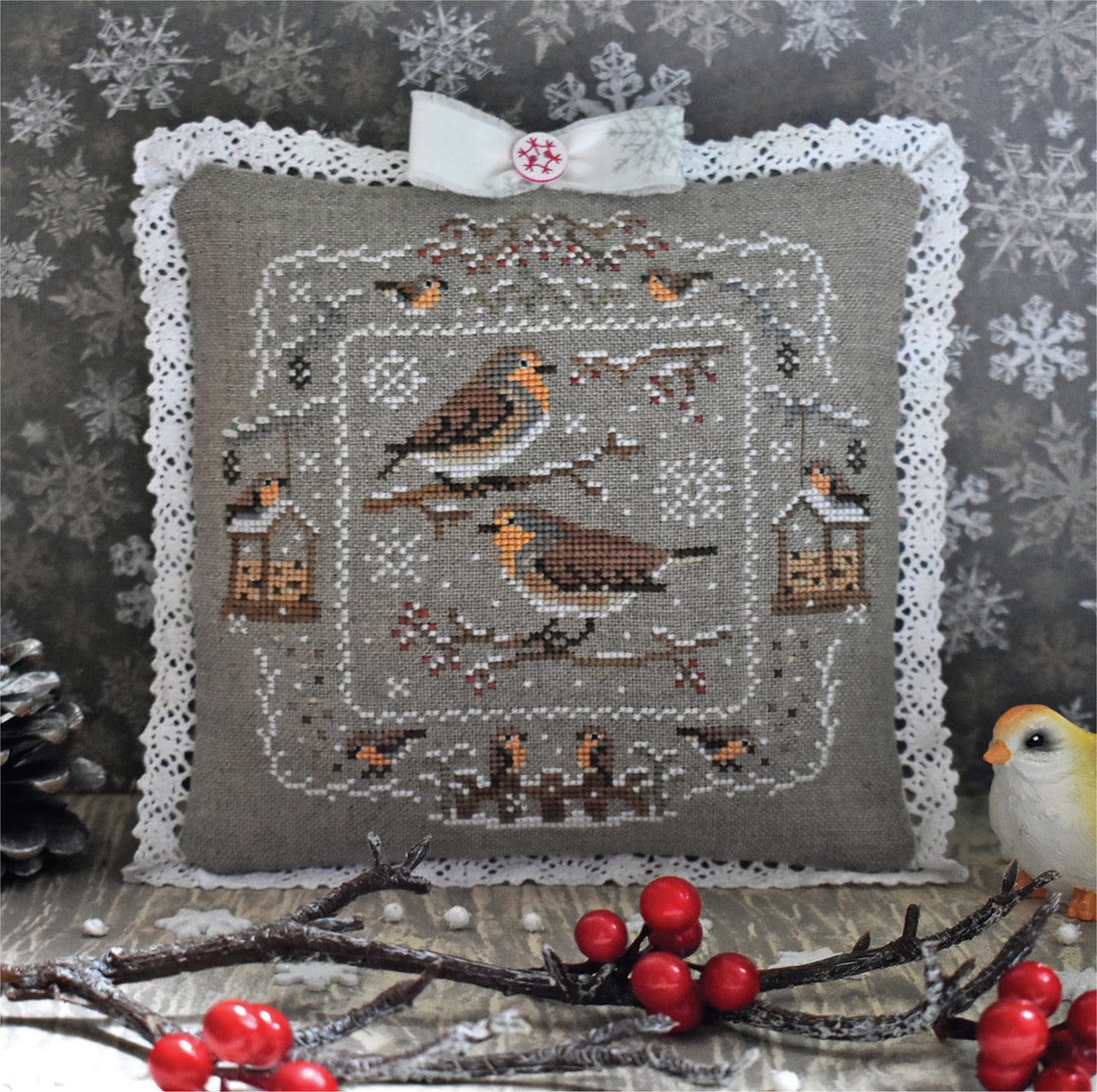 PREORDER Robins In Winter - StitchyPrincess - Cross Stitch Pattern, Cross Stitch Patterns, The Crafty Grimalkin - A Cross Stitch Store