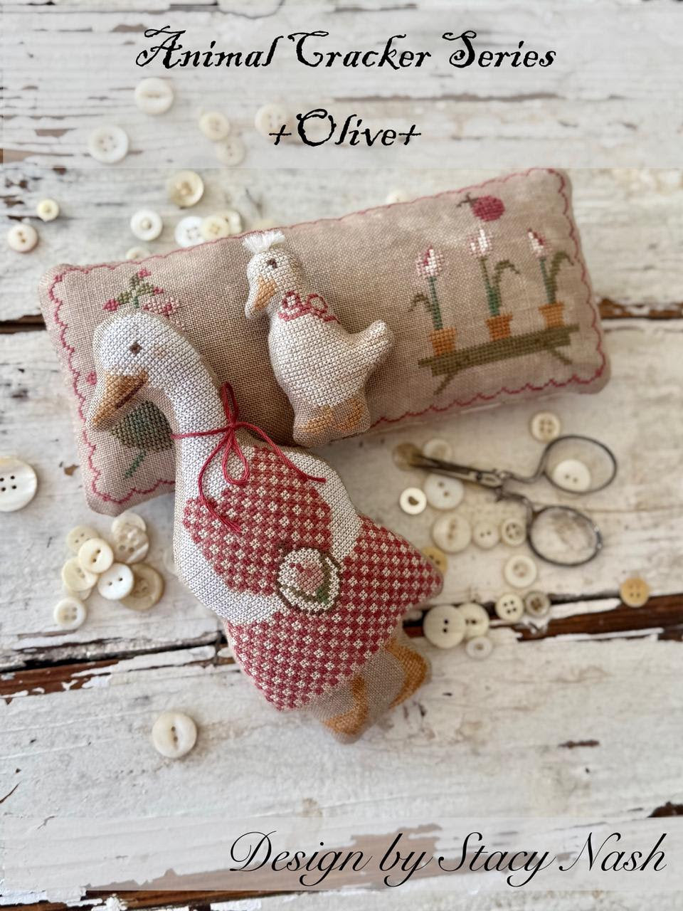 Olive, Animal Cracker - Stacy Nash - Cross Stitch Pattern
