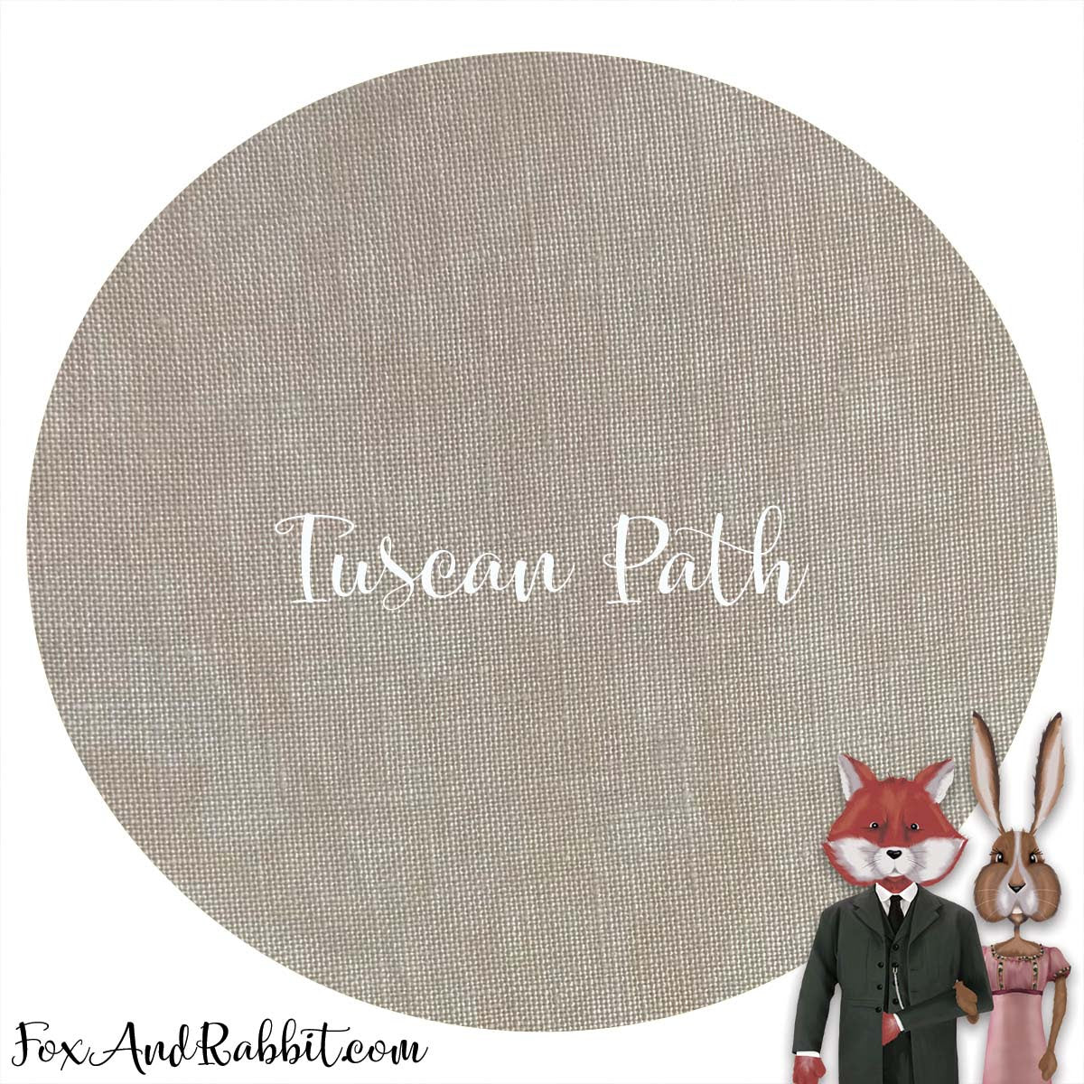 32 Count Linen - Tuscan Path - Fox and Rabbit