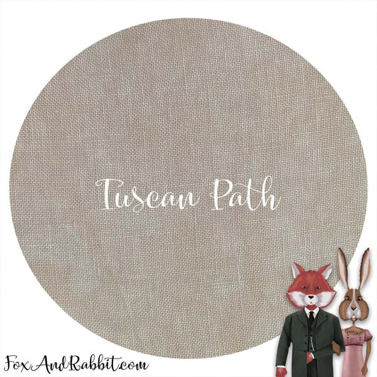 32 Count Linen - Tuscan Path - Fox and Rabbit