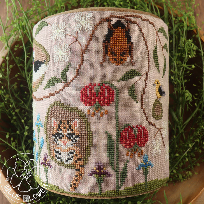 PREORDER - Trunk Town Summer - The Blue Flower - Cross Stitch Pattern