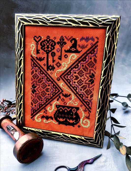 PREORDER  The Cauldron and the Key - Quaternion Creations - Cross Stitch Pattern