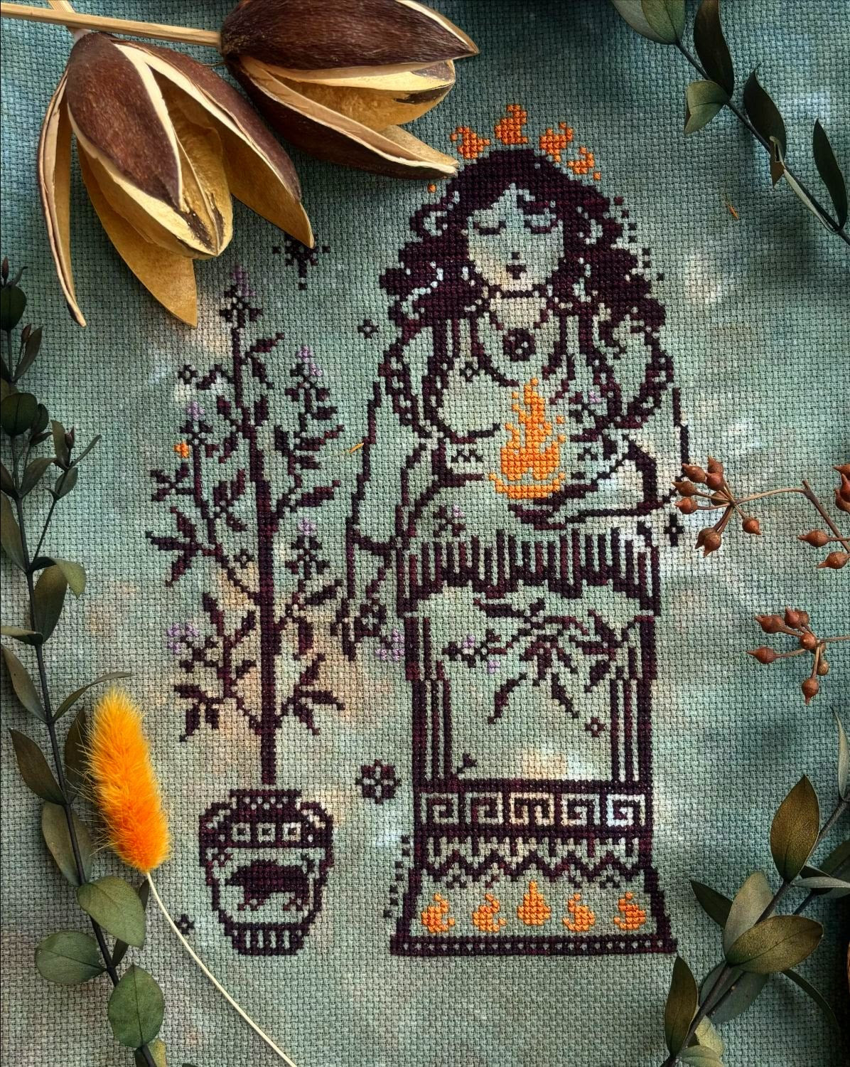 PREORDER  Hestia - Quaternion Creations - Cross Stitch Pattern