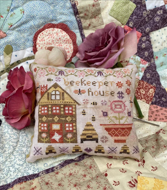 Beekeeper House on Wisteria Lane #2 - Pansy Patch Quilts and Stitchery - Cross Stitch Pattern, Needlecraft Patterns, The Crafty Grimalkin - A Cross Stitch Store