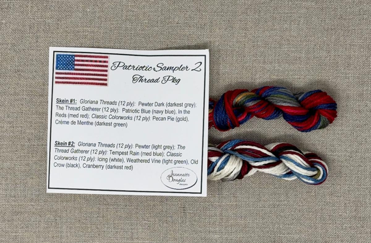 Patriotic Sampler 2 - Jeannette Douglas Designs - Cross Stitch Pattern